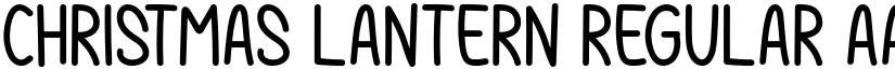 Christmas Lantern Regular font