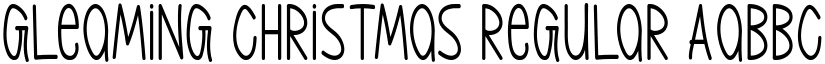Gleaming Christmas Regular font