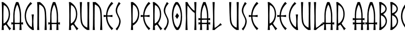 Ragna Runes PERSONAL USE Regular font