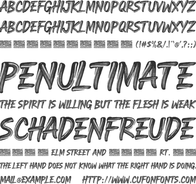 Horizone Survive Personal Use Only font preview