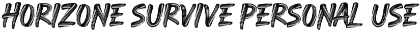Horizone Survive Personal Use Only font download