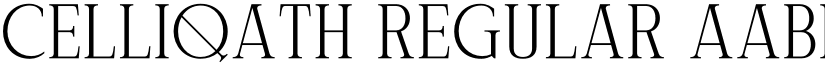 Celliqath Regular font