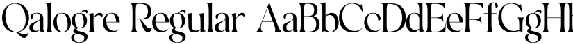 Qalogre Regular font