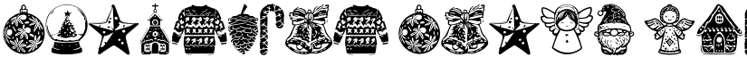 Christmas Carol Symbols Regular font
