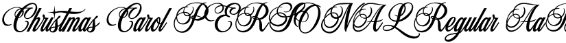 Christmas Carol PERSONAL Regular font