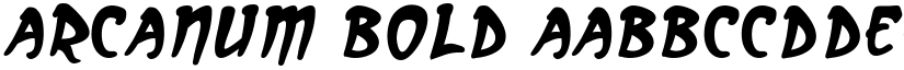 Arcanum Bold font