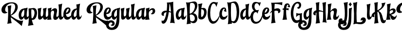 Rapunled Regular font