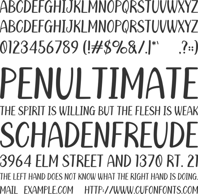 Holly Winter font preview