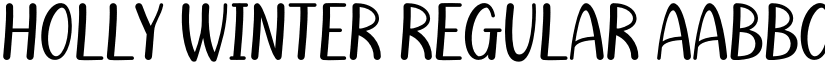 Holly Winter Regular font