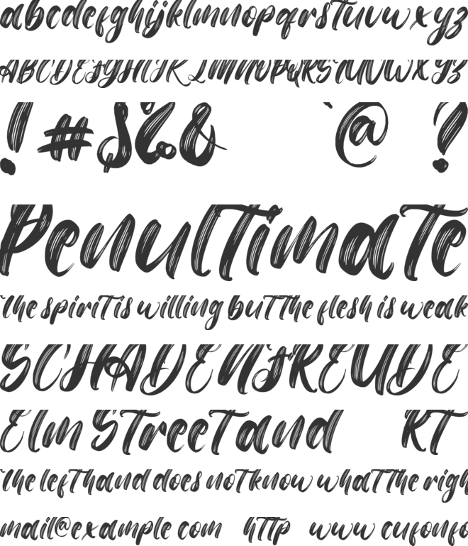 Christmas Theme font preview