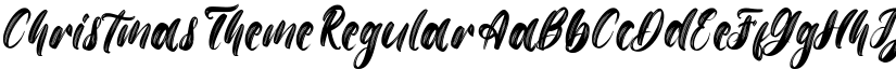 Christmas Theme Regular font