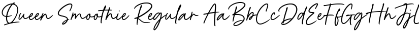 Queen Smoothie Regular font
