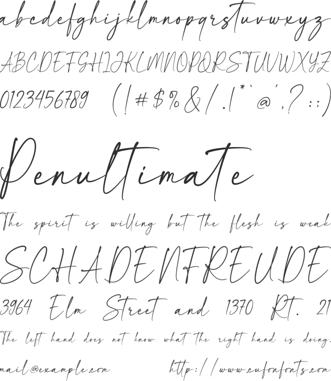 Soulgate font preview