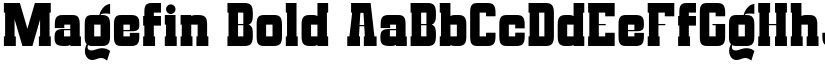 Magefin Bold font