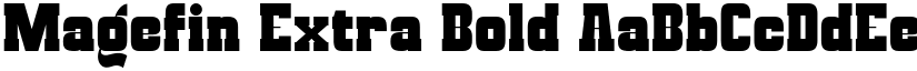 Magefin Extra Bold font