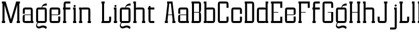 Magefin Light font