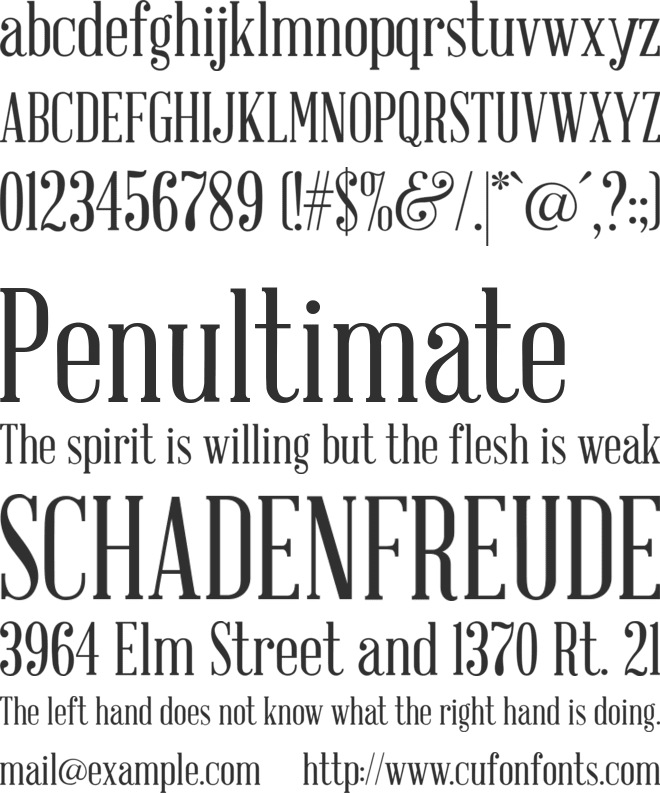 Abraham Lincoln font preview