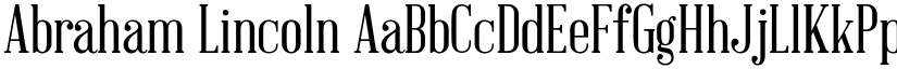 Abraham Lincoln font