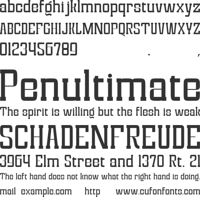 Magefin font preview