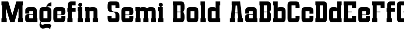Magefin Semi Bold font