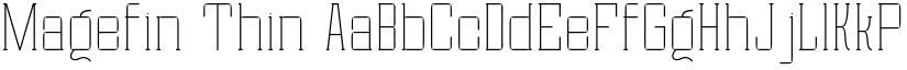 Magefin Thin font