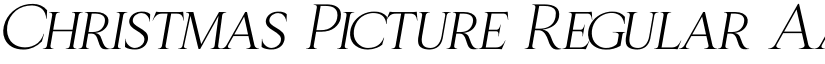 Christmas Picture Regular font