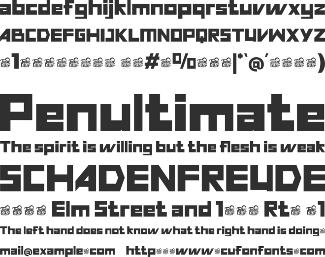 FLASTY Trial font preview