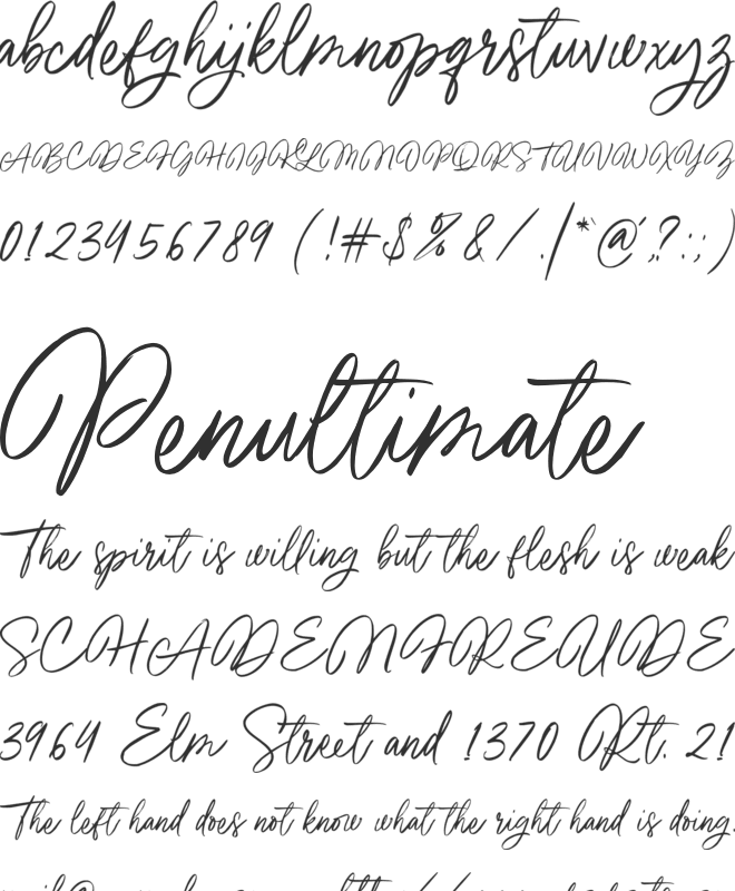 Beauty Starlight font preview