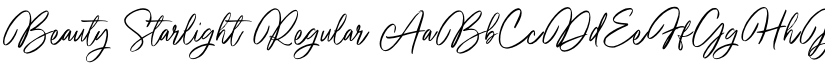Beauty Starlight Regular font