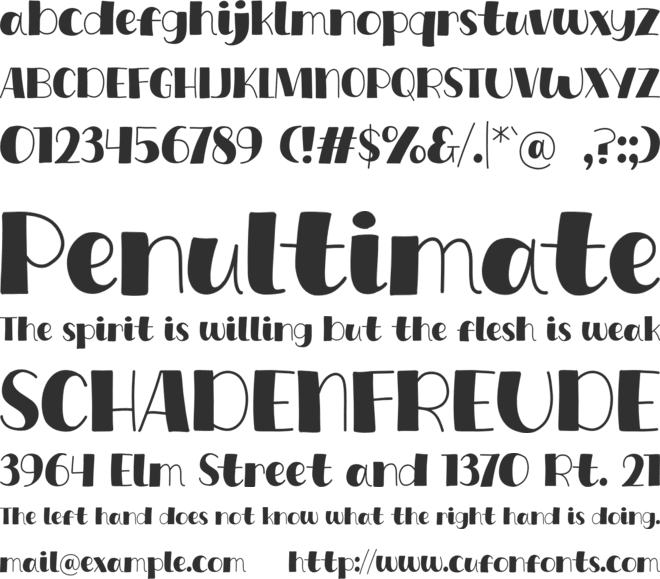 Coffee Show font preview
