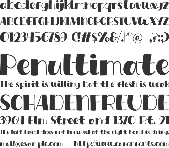 Coffee Show font preview