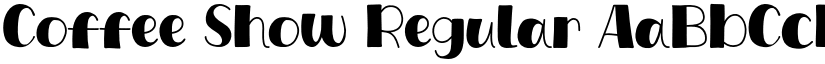 Coffee Show Regular font