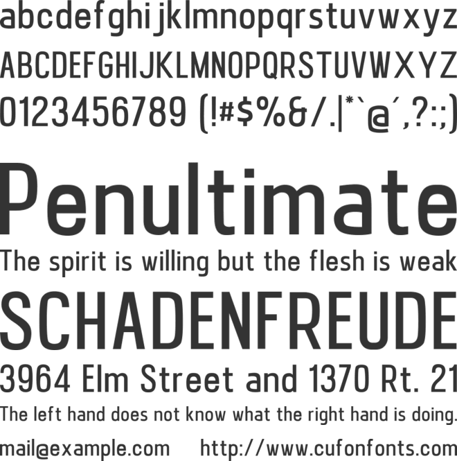 Neugrooms font preview