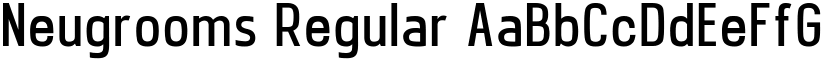 Neugrooms Regular font