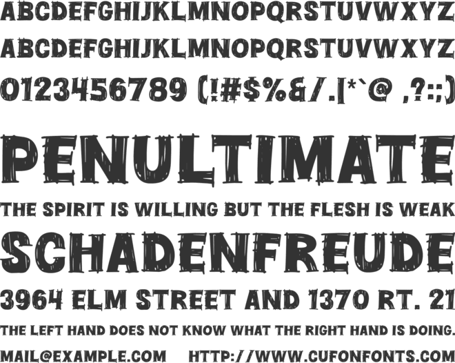 We Love Peace font preview