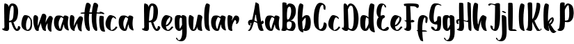 Romanttica Regular font