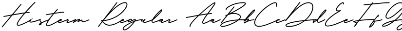 Histerm Regular font