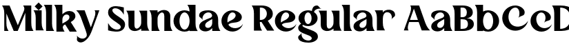 Milky Sundae Regular font