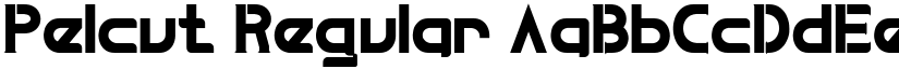 Pelcut Regular font