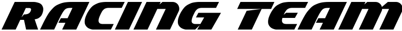 Racing Team Personal Used font