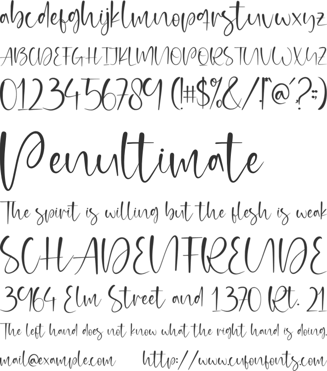 Kalimaya Soultice font preview
