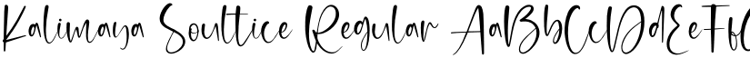 Kalimaya Soultice Regular font
