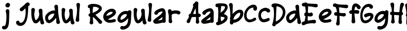 j Judul Regular font