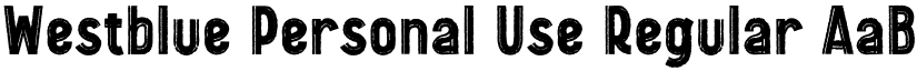 Westblue Personal Use Regular font