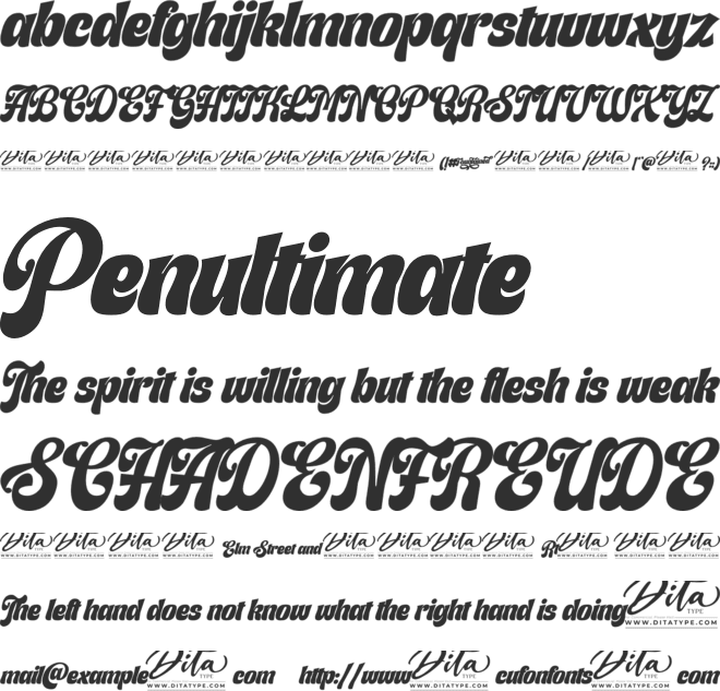 Fountained Personal Use font preview
