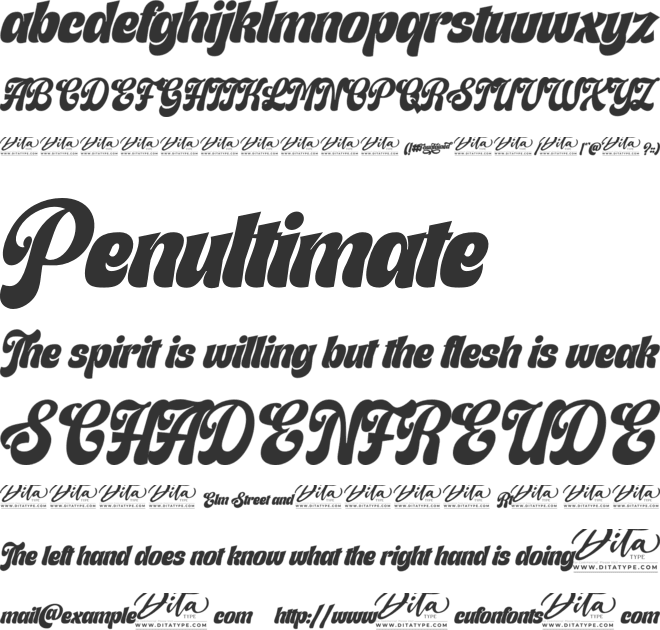 Fountained Personal Use font preview