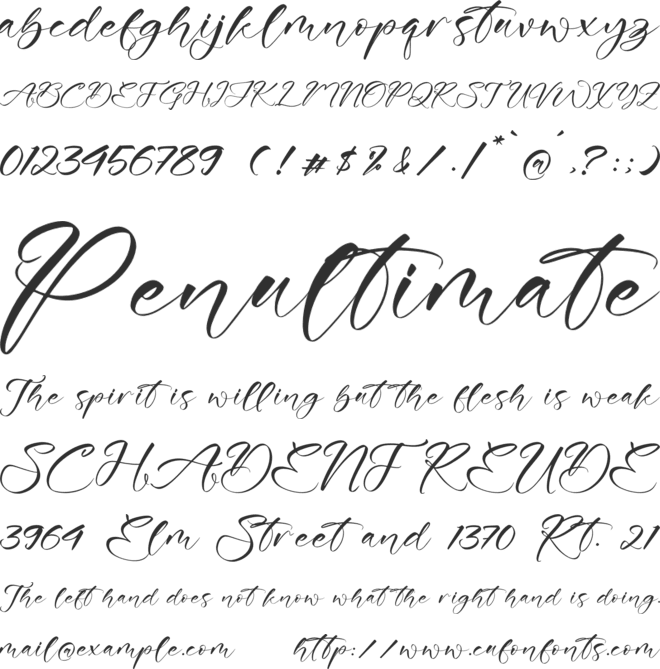 Anlietha font preview