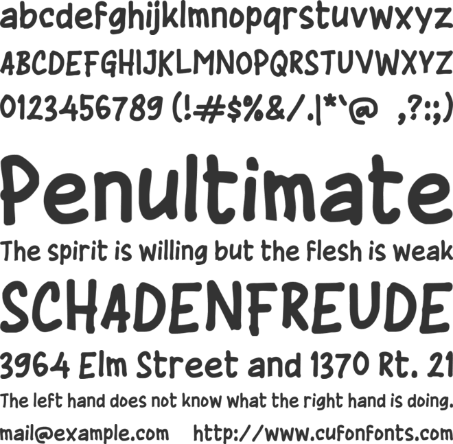 j Jenang font preview