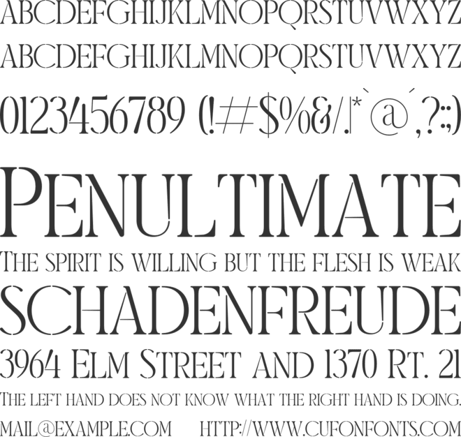 Morelan font preview