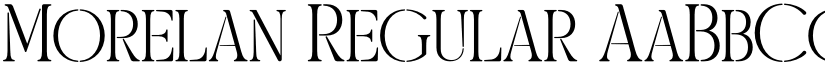 Morelan Regular font